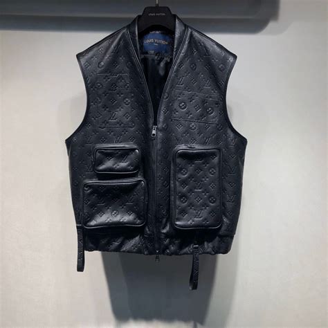 louis vuitton vest men|louis vuitton leather vest.